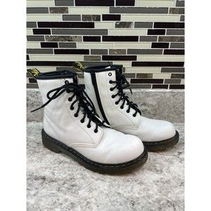 Doc Martens Air Wair White 1460 Combat Boots Youth Shoes US M Size 5